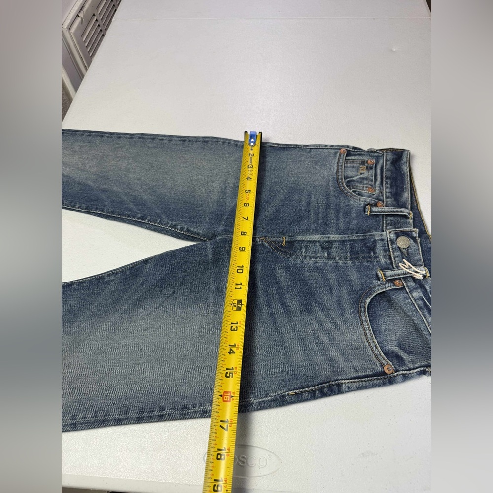 Ralph Lauren Double RL Straight Leg Jeans - Classic Indigo Blue - Picture 8 of 14